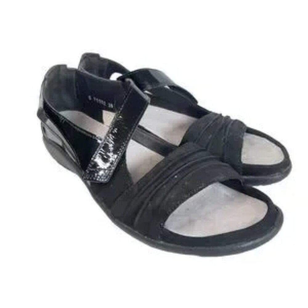 NAOT Papaki Women’s Black Closed Heel Sandals Orthotic Friendly Euro 39